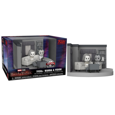 FUNKO POP! MINI MOMENTS: WANDAVISION -1950s- WANDA & VISION SPECIAL EDITION (B&W)