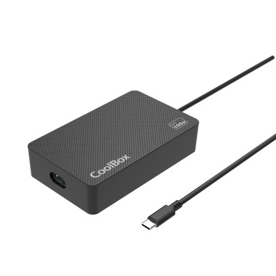 CARGADOR USB GAN COOLBOX NB100-UC 100W 1xUSB-C PD 3.0 PROTECCION CIRCUITO COLOR NEGRO