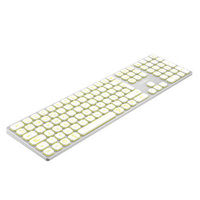TECLADO COOLBOX WIRELESS RETROILUMINADO MOONLIGHT BLANCO ALUMINIO RECARGABLE
