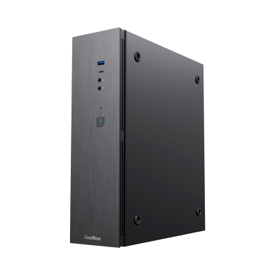CAJA COOLBOX T370 MICROATX SLIM NEGRO 2x2.5" GPU 251max LOW PROFILE FUENTE 500GR-T