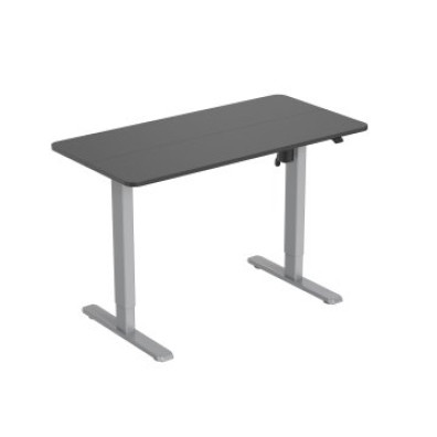 Mesa Eléctrica Ergonómica Altura Regulable Negro 120x60 Control Táctil Gris