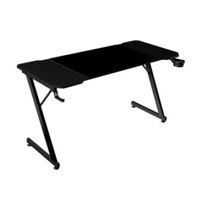 MESA MARS GAMING MGD X140 CHASIS DE ACERO TABLERO NEGRO 140x60 DISEÑO FIBRA CARBONO ALF. XXL