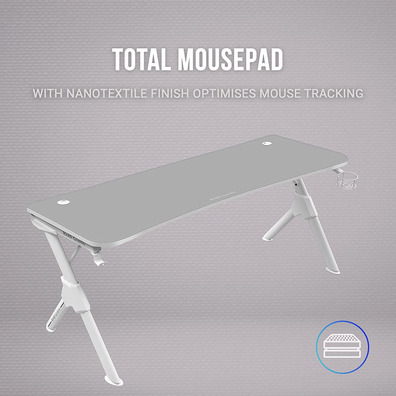 Mesa Mars Gaming MGD XL White 160x60 cm
