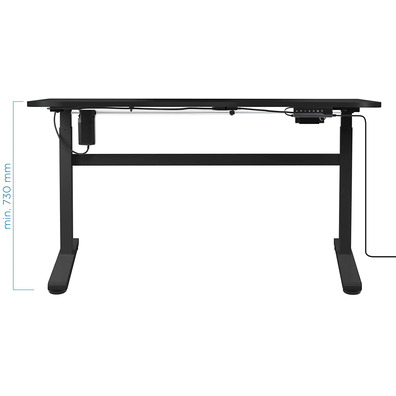 Mesa TooQ TQESSD01-BK Eléctrica Altura Regulable Negro