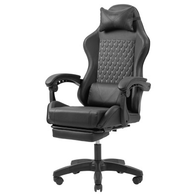 Silla Gamer Mars Gaming MGCXBK Negra - Reclinable Reposabrazos Ajustable Reposapiés Cojines