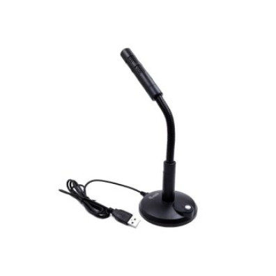 MICRÓFONO DE SOBREMESA EQUIP LIFE OMNIDIRECCIONAL USB CON BRAZO FLEXIBLE Y BOTÓN MUTE