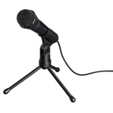 MICRÓFONO SOBREMESA HAMA MIC-P35 ALLROUND JACK 3.5mm CON TRÍPODE CABLE 2.5m