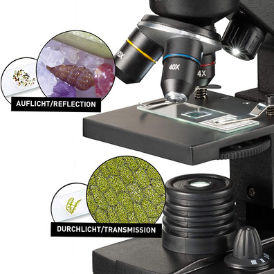 Microscopio Bresser National Geographic 40x-1280x Con soporte para Smartphone