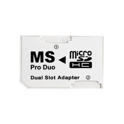 MicroSD a MS Pro Duo Dual Slot Blanco