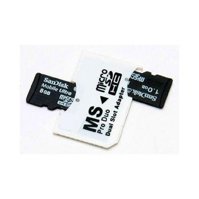 MicroSD a MS Pro Duo Dual Slot Blanco