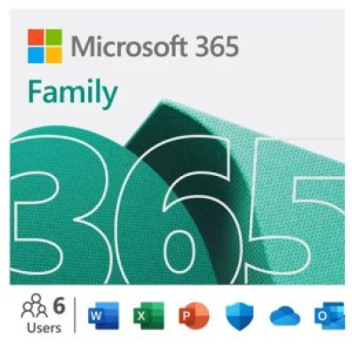 Microsoft 365 Family Español - Subscripción 1 Año para 6 Usuarios en Mismo Hogar