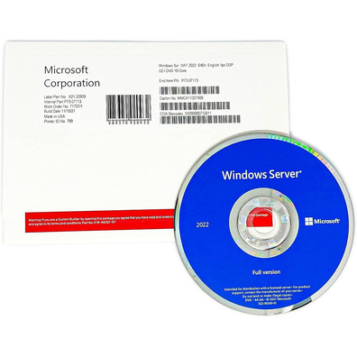 Microsoft Windows Server 2022 Standard OEM DVD (S.O)