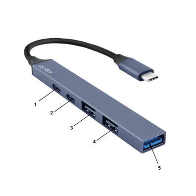 MINI DOCK USB-C COOLBOX - USB-C PD/USB-C/2xUSB 2.0/USB 3.0
