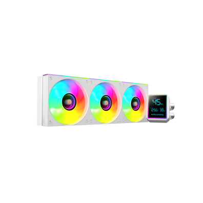 Sistema de Refrigeración Líquida Mars Gaming MLLCDPRO360W ARGB 3X120mm - Blanco