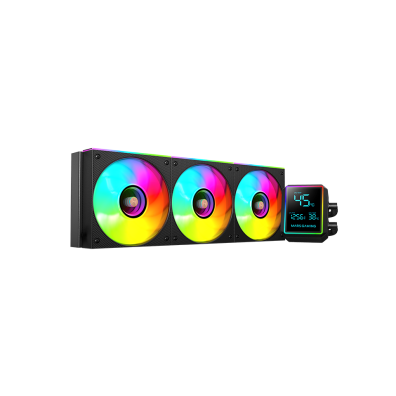 Sistema de Refrigeración Líquida Mars Gaming MLLCDPRO360 ARGB 600W TDP Pantalla LCD Negro 3X120mm