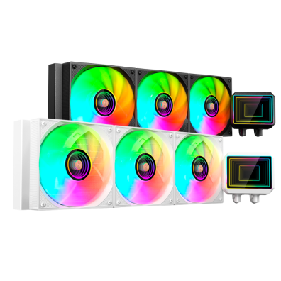 Sistema de Refrigeración Líquida Mars Gaming ML-TWO360W Blanco 3x120mm ARGB 600W TDP