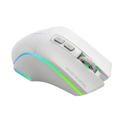 Mouse Mars Gaming Wireless y Bluetooth MMW-VECTOR Tri-Mode 2.4G GHz BT 5.4 USB-C 7 Botones 12000 DPI