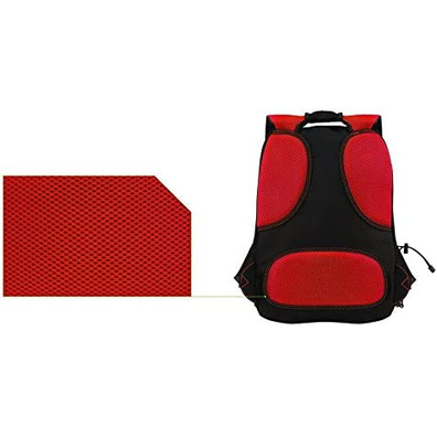 Mochila Portátil 17'' Keep Out BK7GXL Negro/Rojo