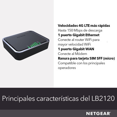 Modem Wireless 4G LTE Netgear LB2120-100PES