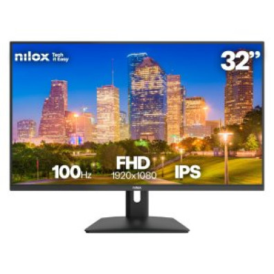 Monitor 32" Nilox NXM32FHD1001 Full HD 100Hz HDMI VGA Negro