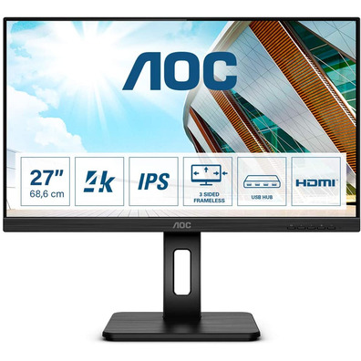 Monitor AOC U27P2 27" 4K Multimedia Negro