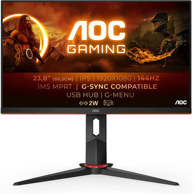Monitor Gaming AOC 24G2U LED IPS 24'' Negro