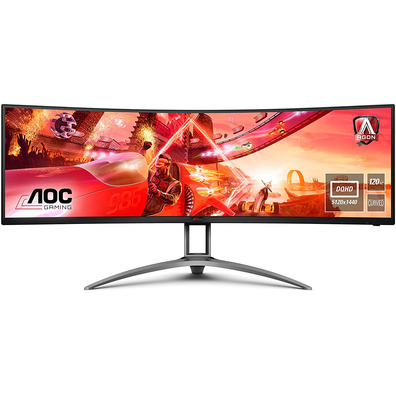 Monitor Gaming Curvo AOC AGON AG493UCX 49" DQHD Multimedia Negro