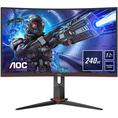 Monitor Gaming Curvo AOC C32G2ZE 31.5" Full HD Negro