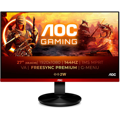 Monitor Gaming LED AOC G2790VXA 27'' Negro/Rojo/144Hz