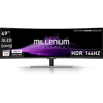 Monitor Gaming Millenium 49'' Curvo FHD IPS 144 Hz