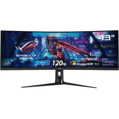 Monitor Gaming Ultrapanorámico ASUS ROG Strix XG43VQ 43'' DualWide UDH MM Negro