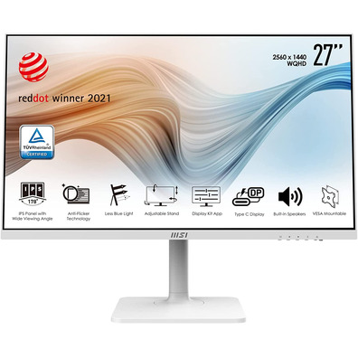 Monitor LED 27'' MSI Modern MD271PW Blanco