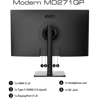 Monitor LED 27'' MSI Modern MD271QP