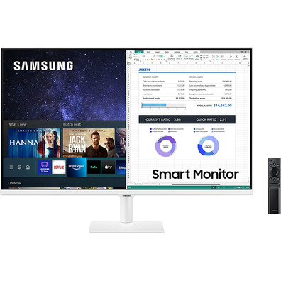 Monitor LED 32'' Samsung Smart M5 Blanco