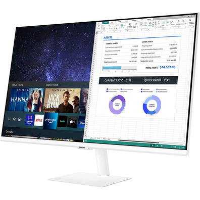 Monitor LED 32'' Samsung Smart M5 Blanco