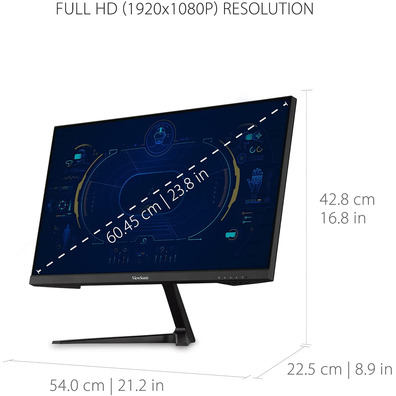 Monitor LED Viewsonic VX2418 24'' Negro