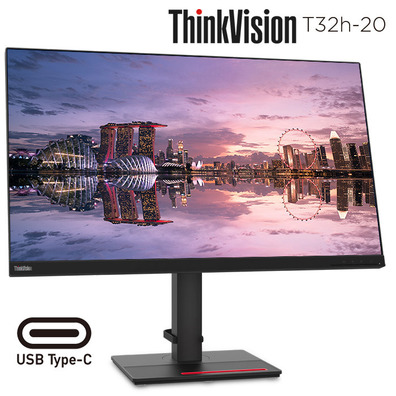 Monitor Lenovo Thinkvision T32H-20 LED 32''
