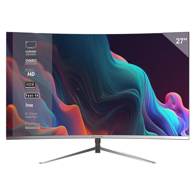 Monitor Mars Gaming Curvo MV-27C 27" FHD Blanco