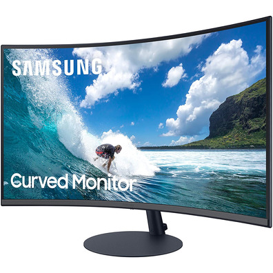 Monitor Profesional Curvo Samsung C27T550FDR 27" Full HD Multimedia Azul Gris Oscuro