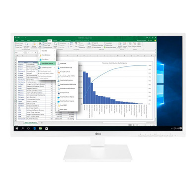 Monitor Profesional LG 27BK550Y-W 27" Blanco FHD / Multimedia