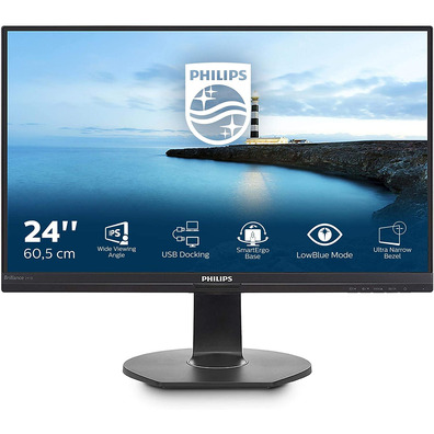 Monitor Profesional Philips 241B7QUPEB 23.8" Full HD Multimedia Negro