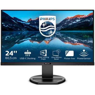 Monitor Profesional Philips 243B9 23.8" Full HD Multimedia Negro