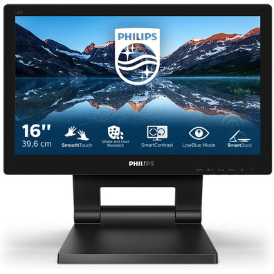 Monitor Profesional Táctil Philips 162B9T 15.6" HD Multimedia Negro