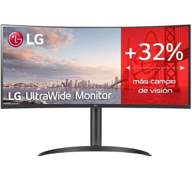 Monitor Profesional Ultrapanorámico Curvo LG 34WQ75C-B 34"