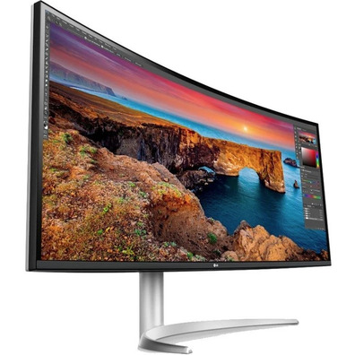 Monitor Profesional Ultrapanorámico Curvo LG 40WP95C-W 39.7"/ 5K2K/ Multimedia/ Plata