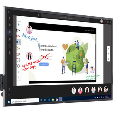 Monitor Táctil Dell 65 4K (C6522QT) 65" IPS UHD 4K USB 3.0 + Puntero + Mando Reacondicionado