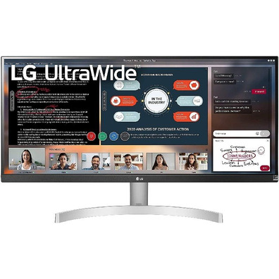 Monitor Ultrapanorámico Profesional LG 29WN600-W 29"/Full HD/Multimedia Plata
