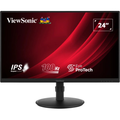 Viewsonic Va2408-hdj Monitor Ergonómico De 24" Full Hd 100hz Ips Negro