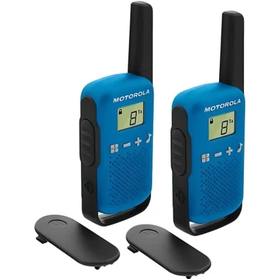 Motorola TALKABOUT T42 Pack 2 Walkie-Talkie Azul - Comunicación al Aire Libre