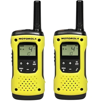 Motorola Talkabout T92 H2O Radios Bidireccionales 16 Canales en Negro y Amarillo